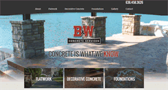 Desktop Screenshot of bwconcrete.com