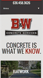 Mobile Screenshot of bwconcrete.com